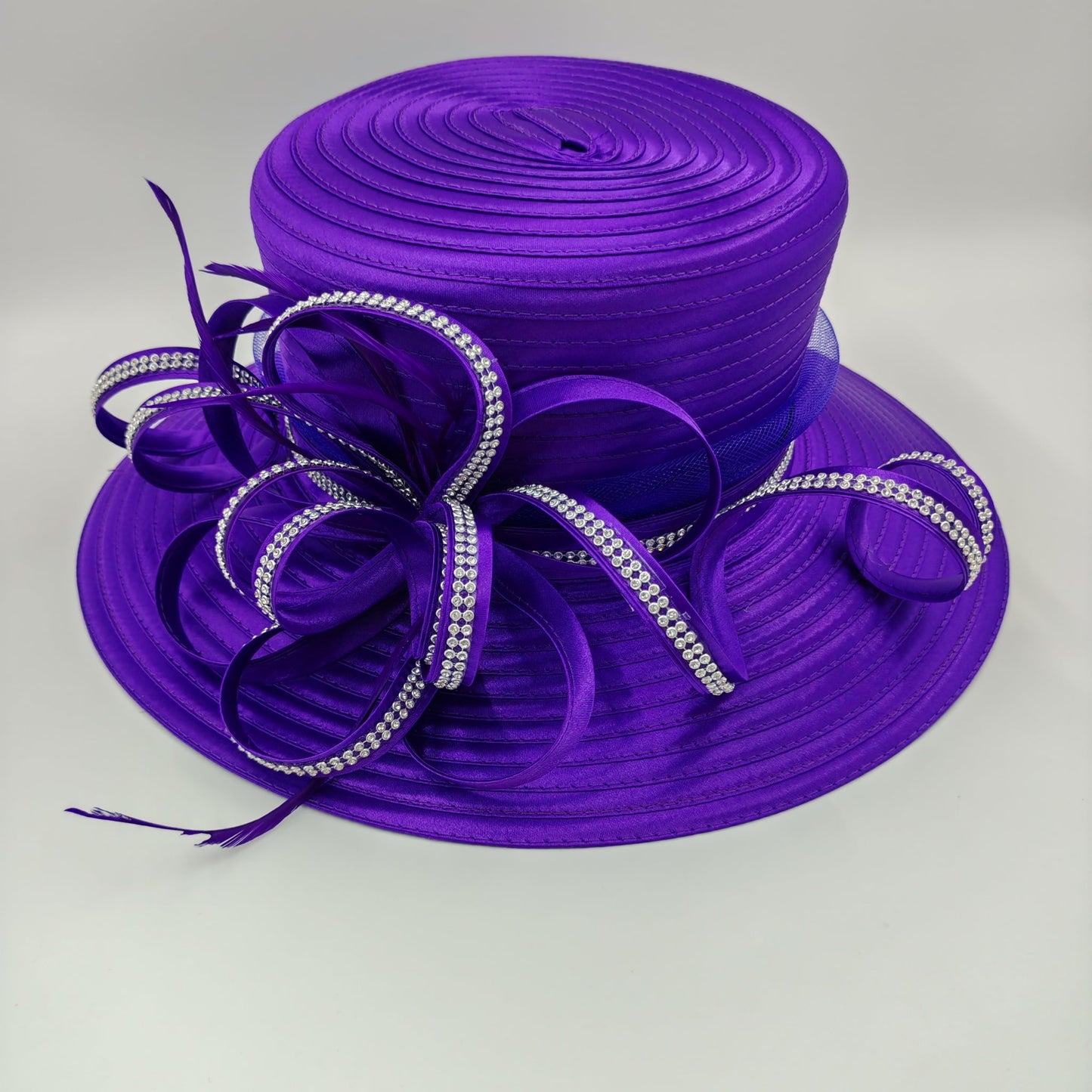 Stunning purple medium brim hat