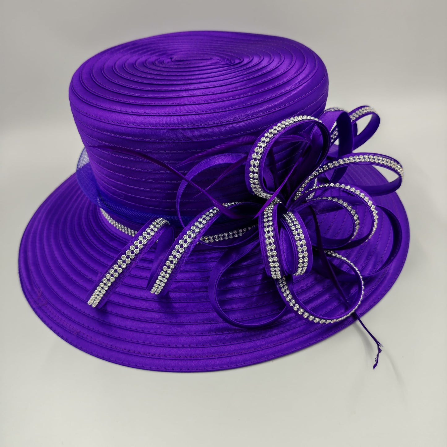 Stunning purple medium brim hat