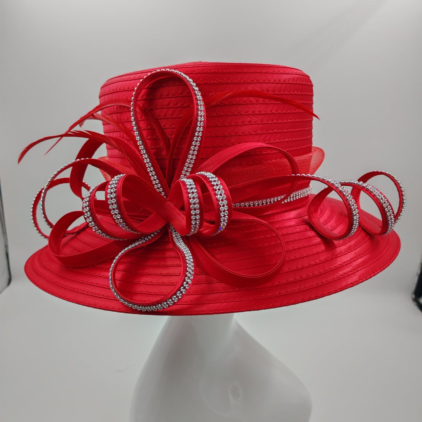 Stunning red hat with bling arriving