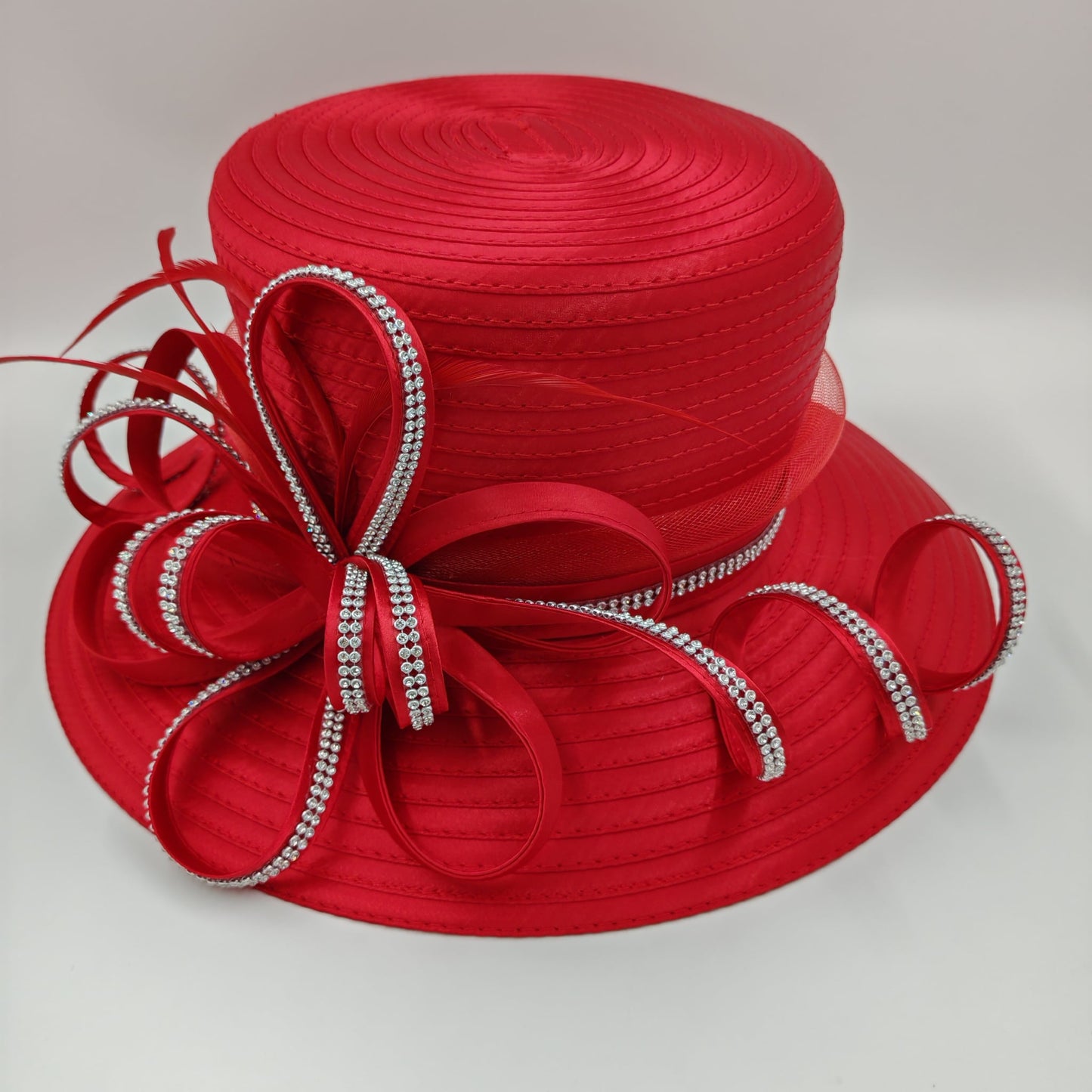 Stunning red hat with bling arriving