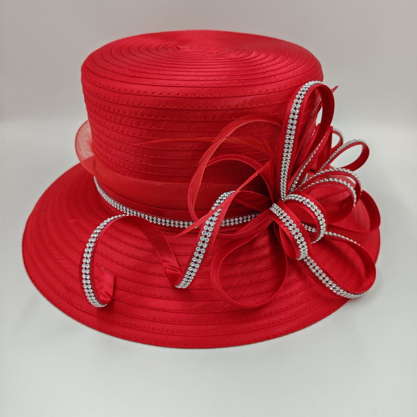Stunning red hat with bling arriving