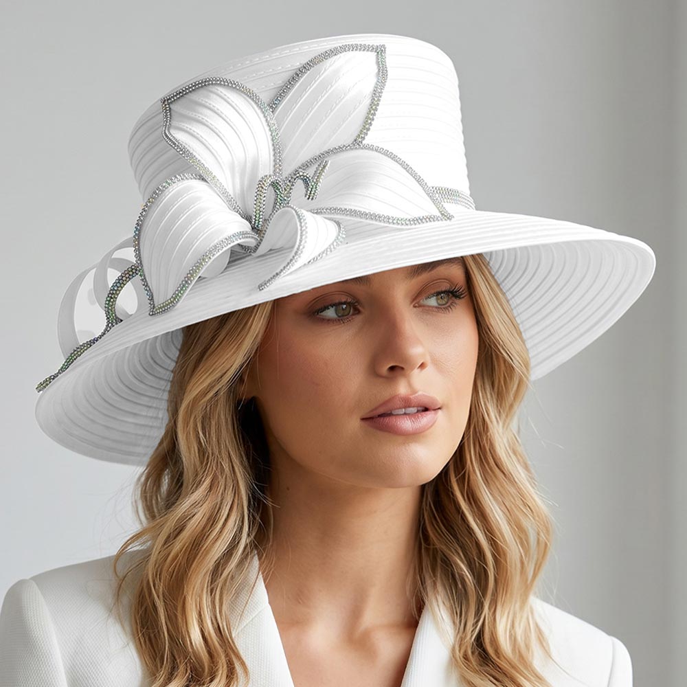 Stunning white with Rhinestone Embellished 🤍