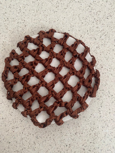Brown hair bunnet