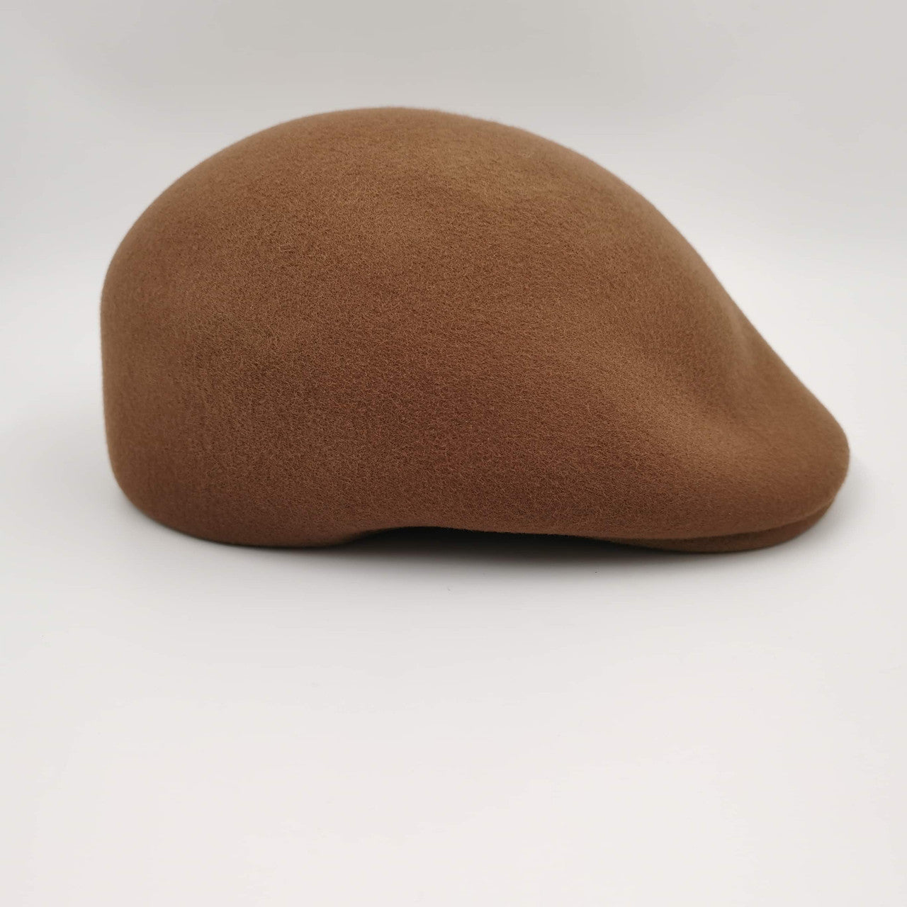 Chocolate  Wool Flat Cap