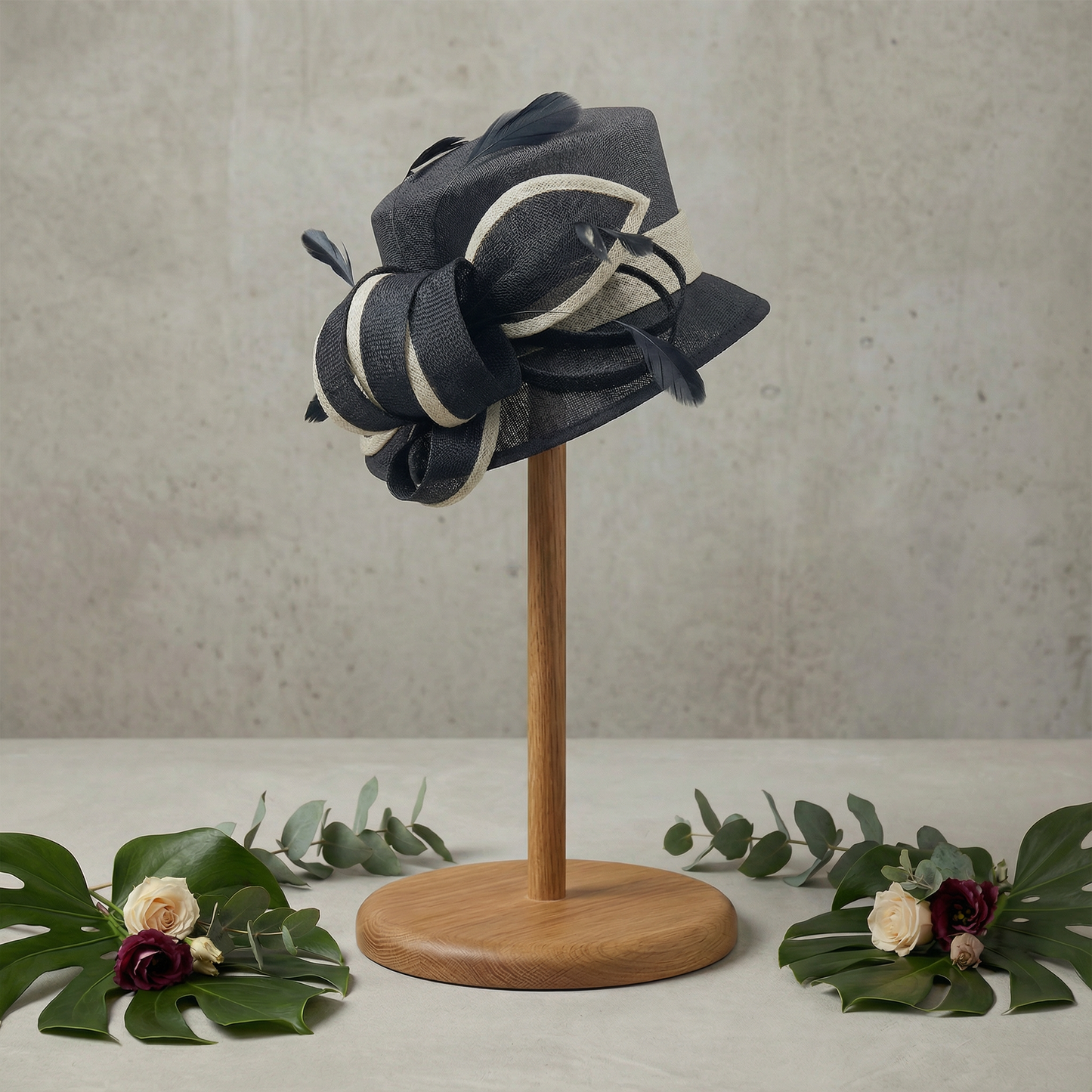 Midnight Ribbon Loop Hat