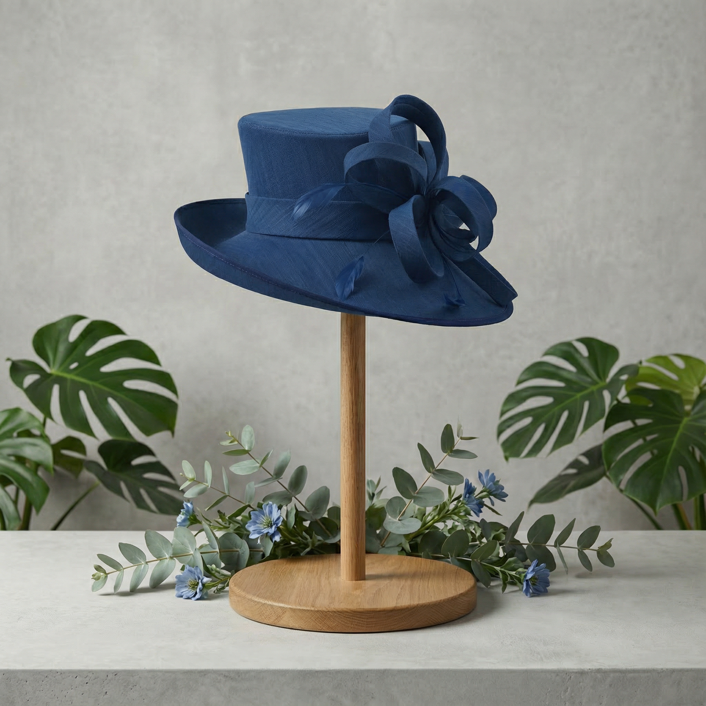 Navy Sculpted Loop Hat