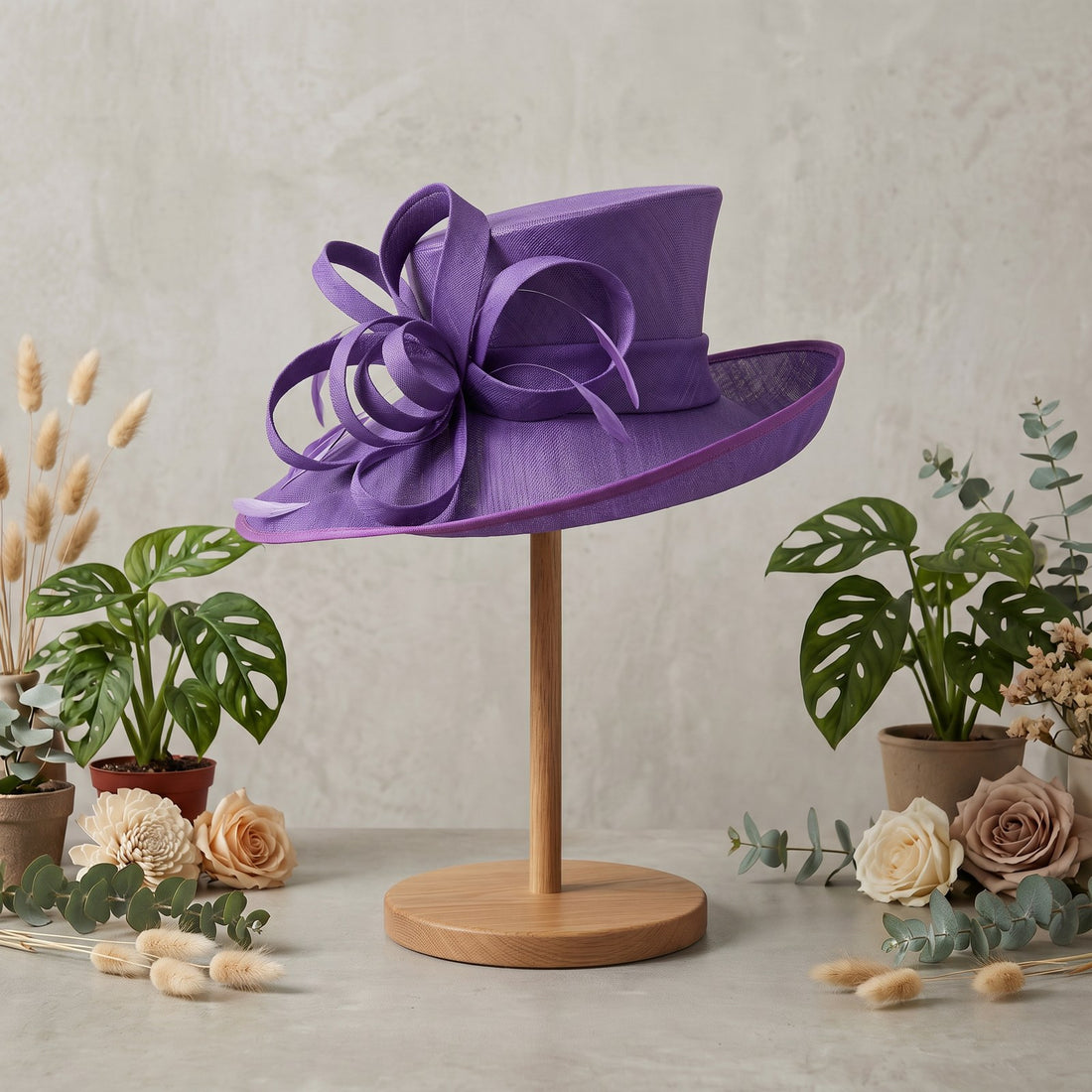 Purple Occasion Hat