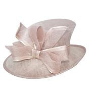 Gorgeous beige/blush pink sinamay hat