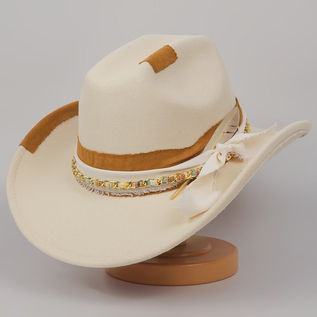 Western vintage beige cowgirl/boy hat