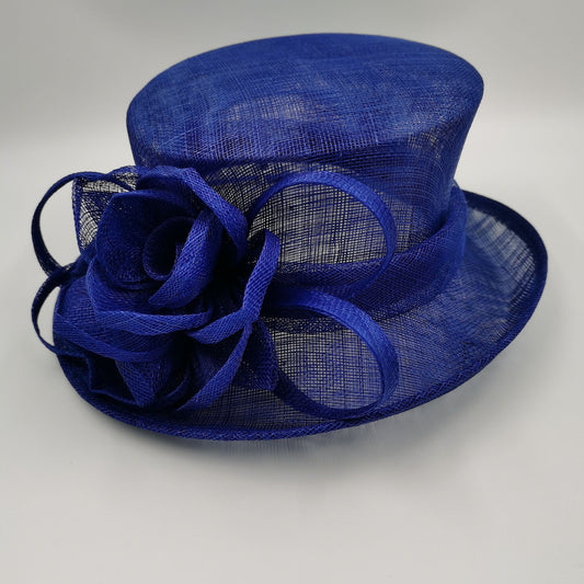 Royal Blue  sinamay race/Derby hat