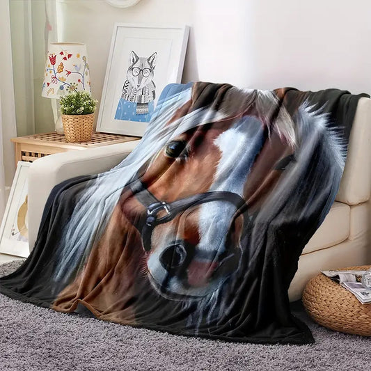 Palamino Horse Printed Throw Blanket