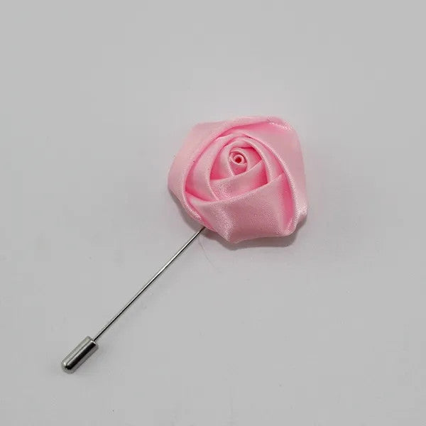 Handmade Lapel Rose (Baby Pink)