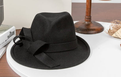 Black Trilby/fedora wool hat