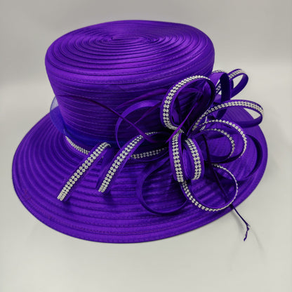 Stunning purple medium brim hat