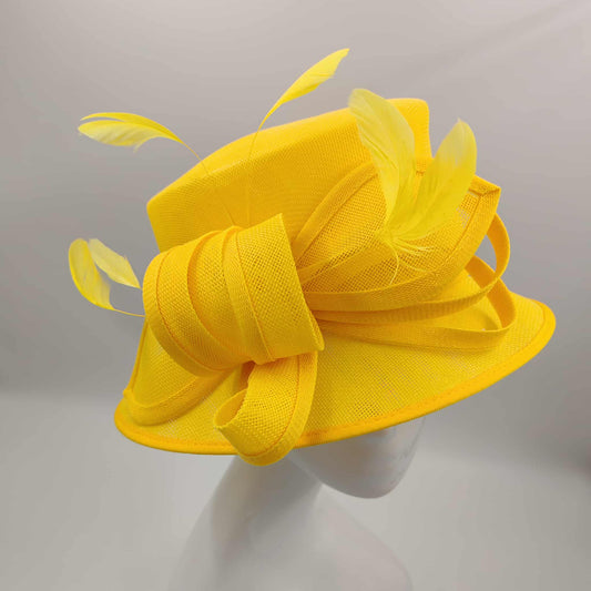 Stunning yellow hat medium brim - pre order