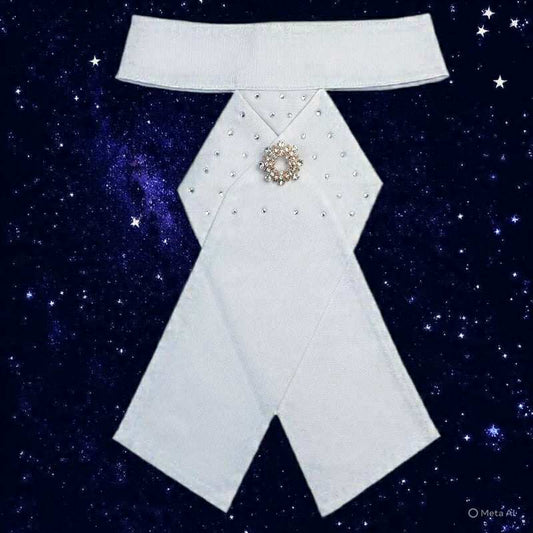 Women’s stock tie with pin