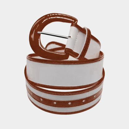 Mixed colours Color Faux Leather Belt