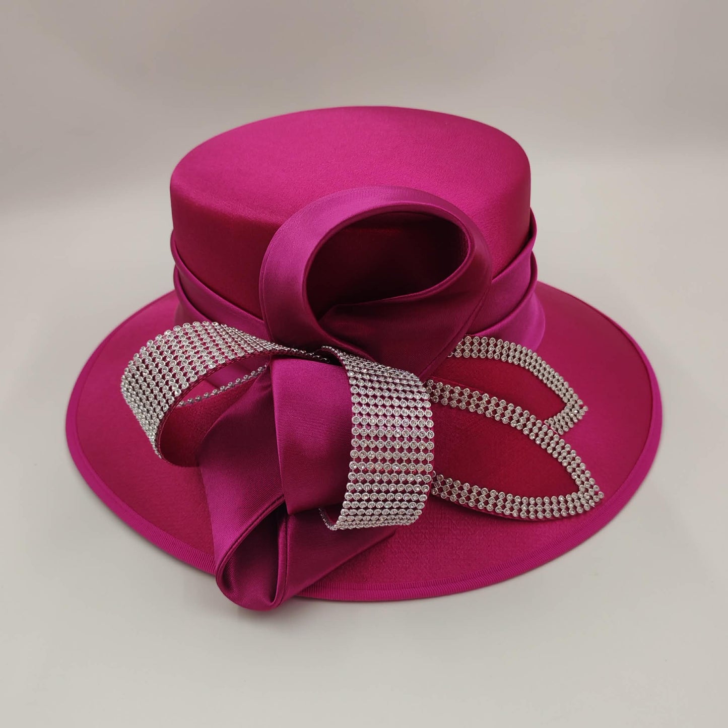 Hot Pink/fuschia with bling Hat