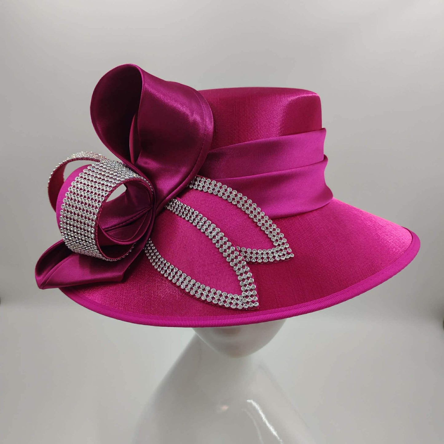 Hot Pink/fuschia with bling Hat