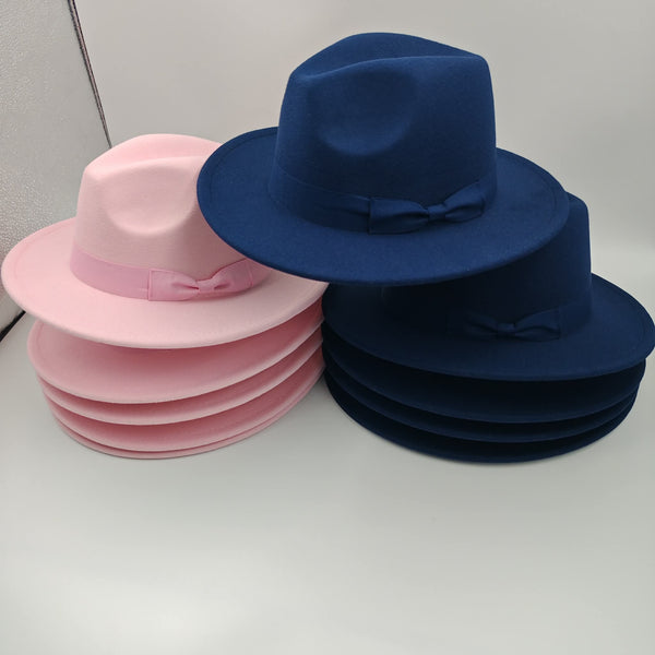 Baby pink tear drop Panama hat