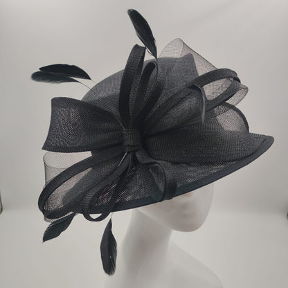 Black Elegance medium Brim Hat