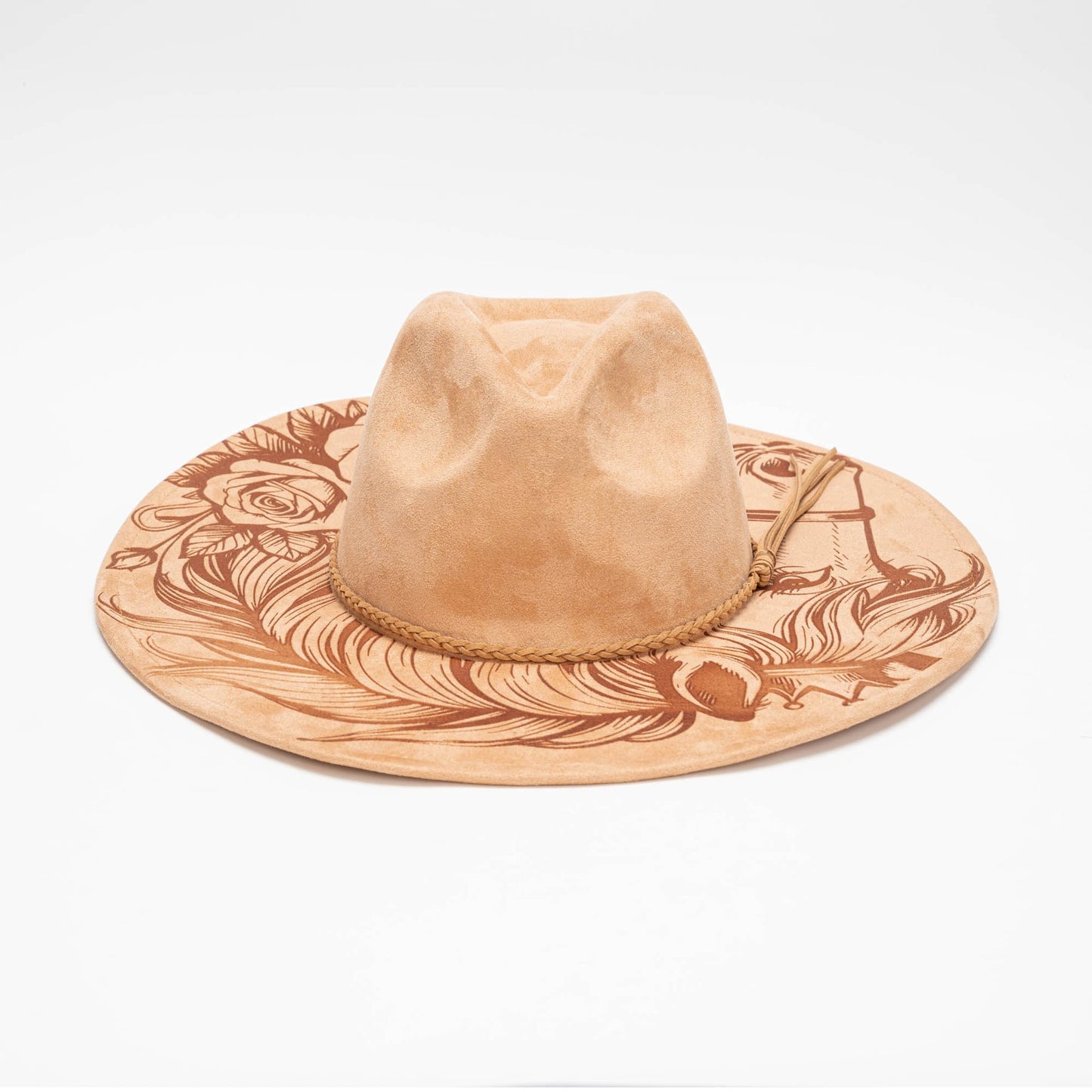 Horse print Solid Panama hat