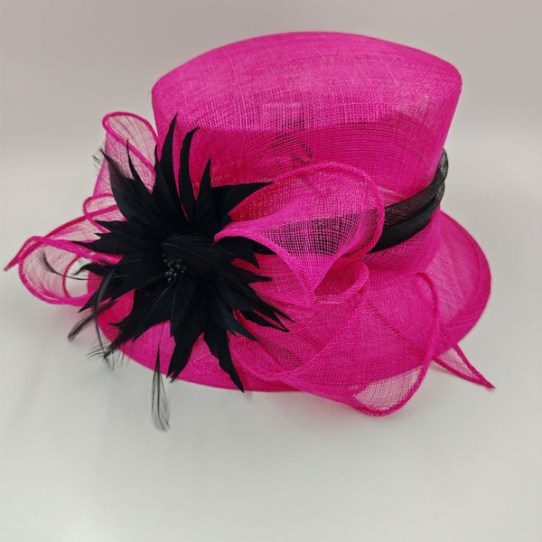 Stand out in the crowd hot pink and black trim 💕