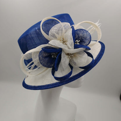 Stunning Royal blue with white trim hat