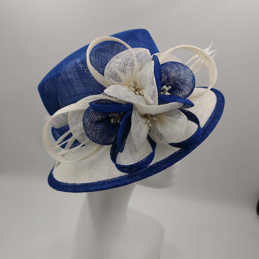 Stunning Royal blue with white trim hat