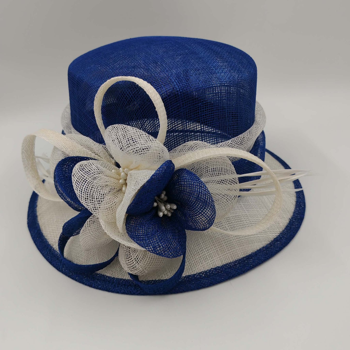 Stunning Royal blue with white trim hat
