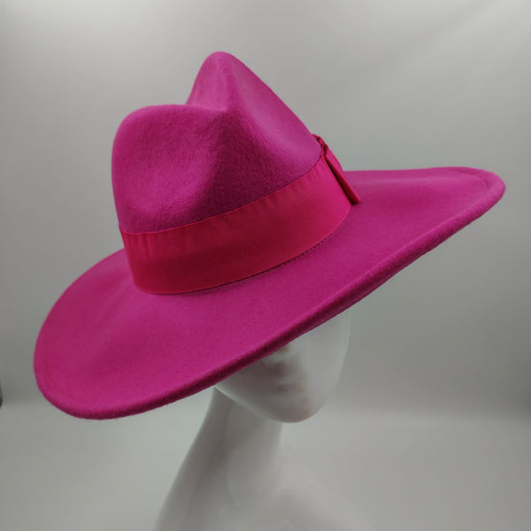 Stunning hot pink wool hat