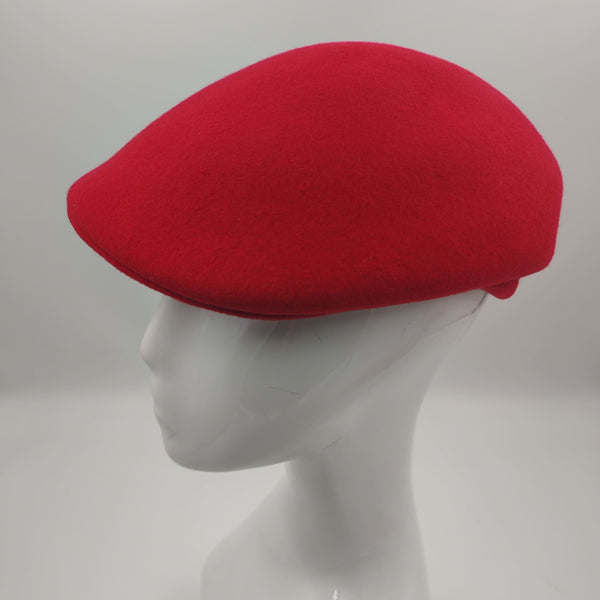 Red Wool Flat Cap M
