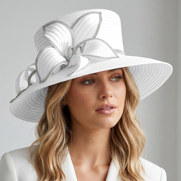 Stunning white with Rhinestone Embellished 🤍