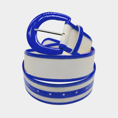 Mixed colours Color Faux Leather Belt