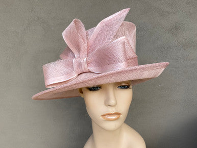 Gorgeous beige/blush pink sinamay hat