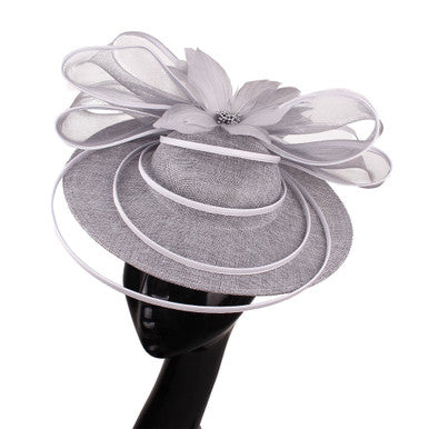 Stunning Grey fascinator