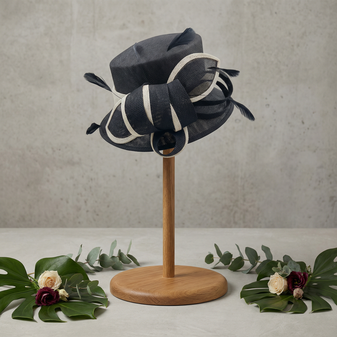 Midnight Ribbon Loop Hat