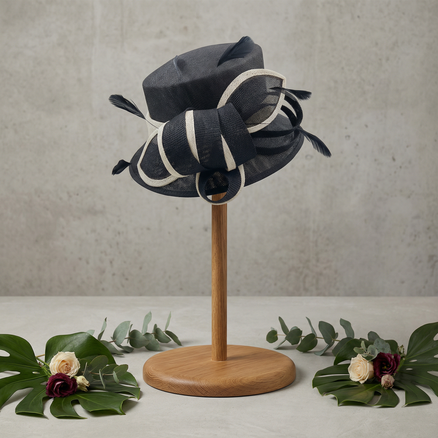 Midnight Ribbon Loop Hat