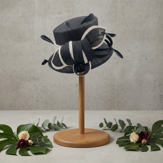 Midnight Ribbon Loop Hat