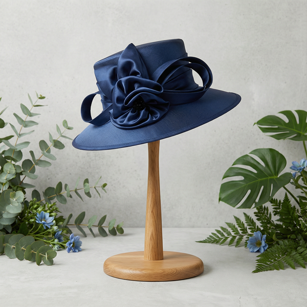 Navy Satin overlay