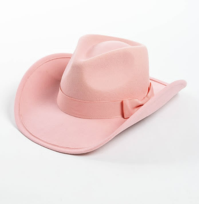 Pale Pink cowboy/girl hat