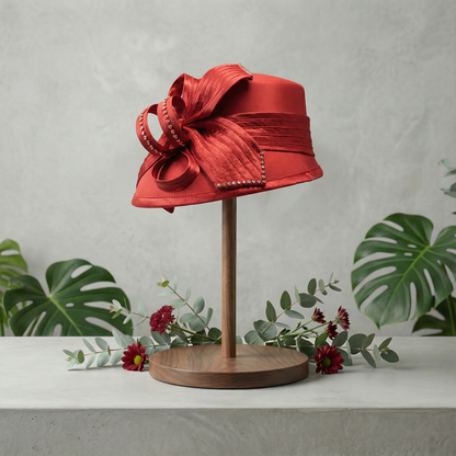 Red Satin Radiance Hat
