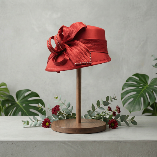 Red Satin Radiance Hat