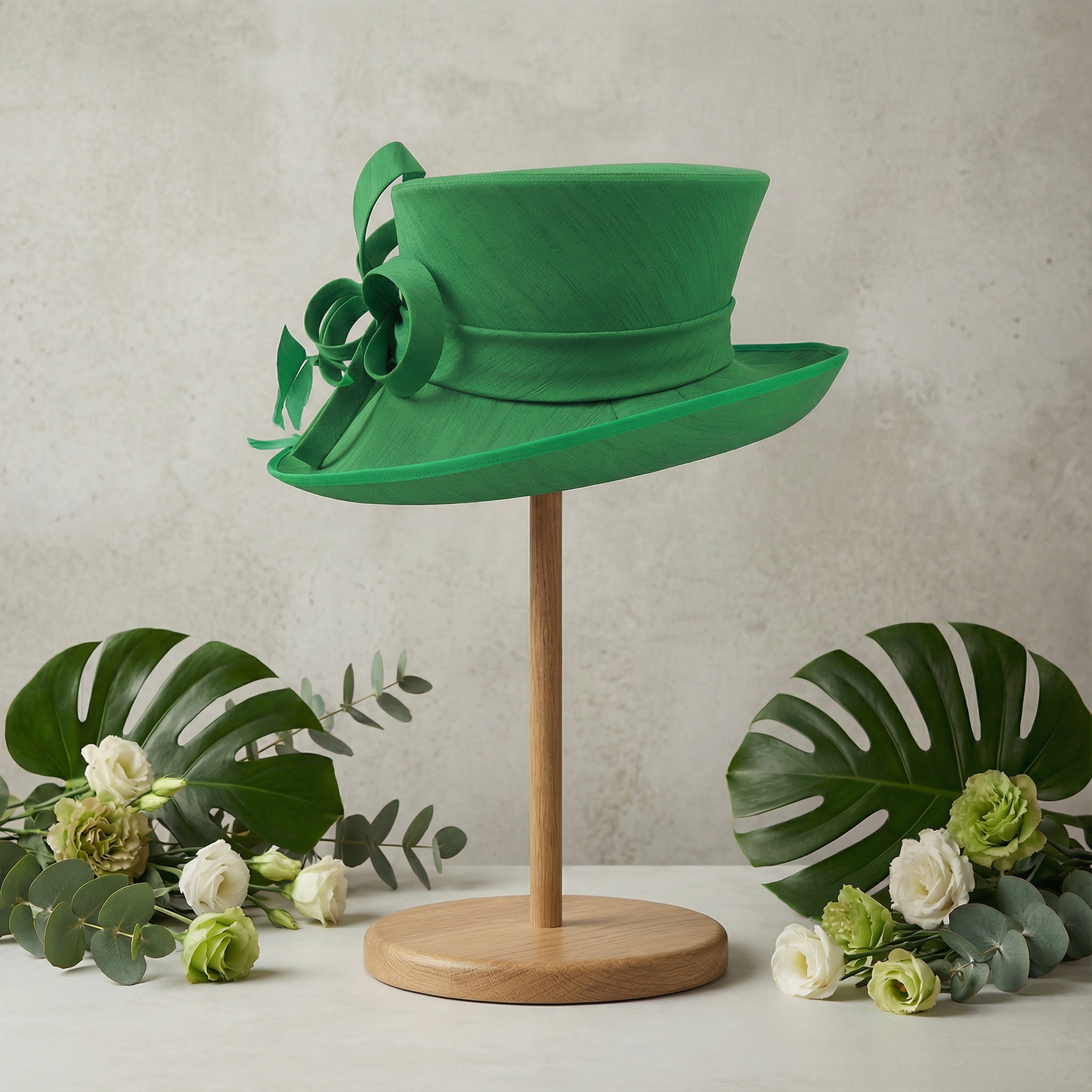 Pretty green medium brim hat pre order