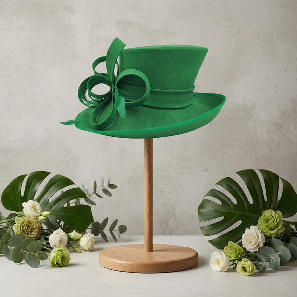 Pretty green medium brim hat