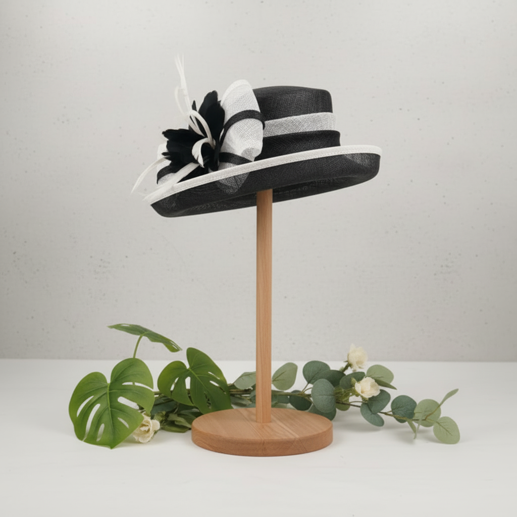 Black & White Elegance Hat