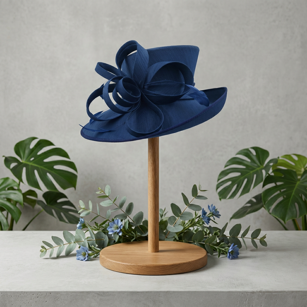 Navy Sculpted Loop Hat