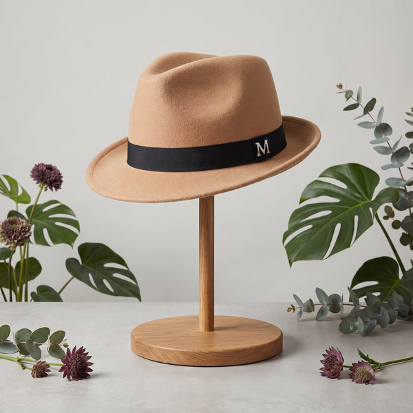 Beige Tan Wool Hat