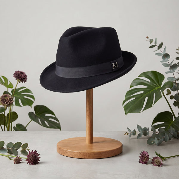 Black Wool Hat (M)