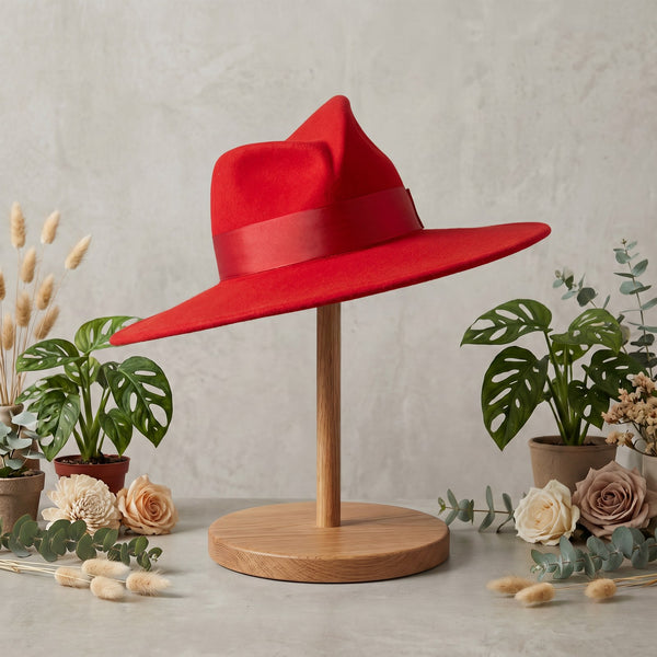 Red Wool Fedora